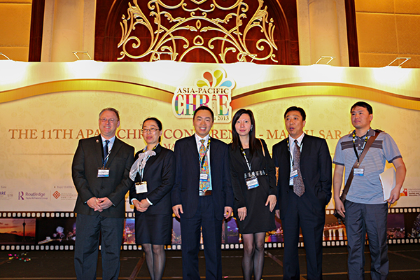 Chinese educators at a conference